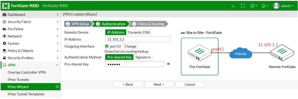 تحديد خوارزميات التشفير والمصادقة (Authentication)