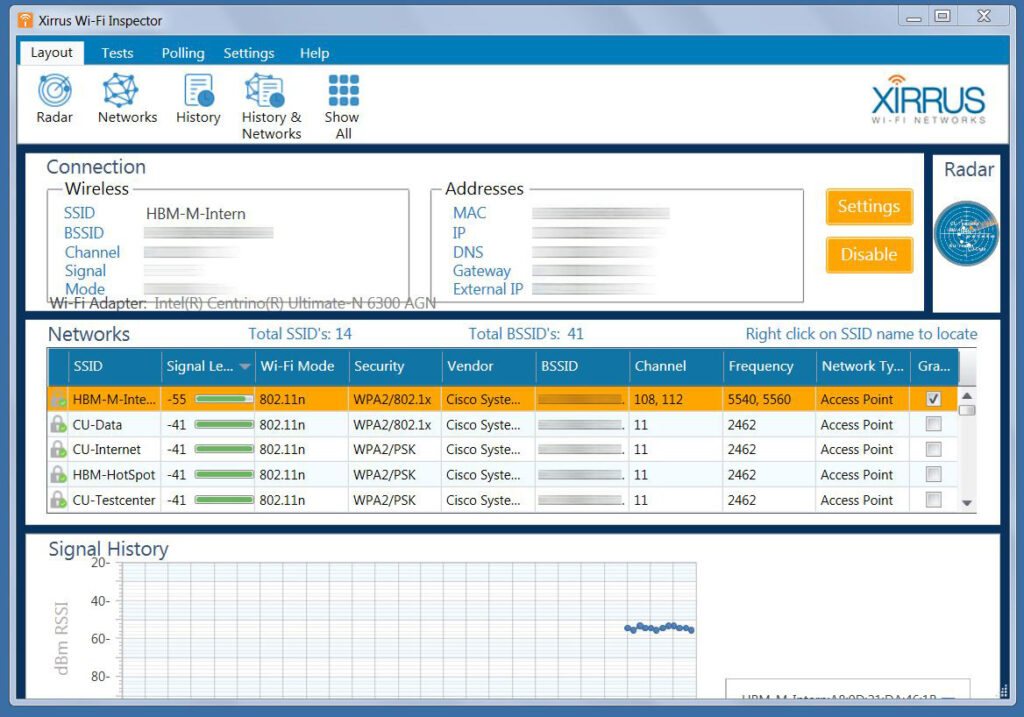 Xirrus Wi-Fi Inspector