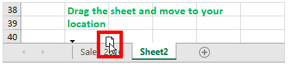 ورق العمل في Excel