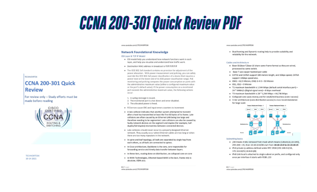 CCNA 200-301 Quick Review PDF
