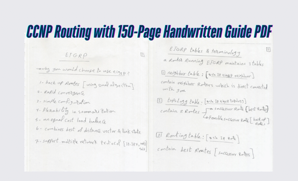 CCNP Routing with 150-Page Handwritten Guide PDF