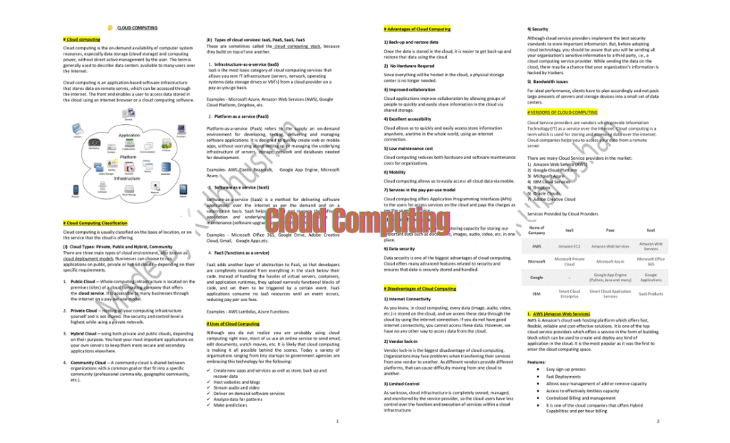 Comprehensive Guide to Cloud Computing: A PDF Resource for Beginners and Professionals