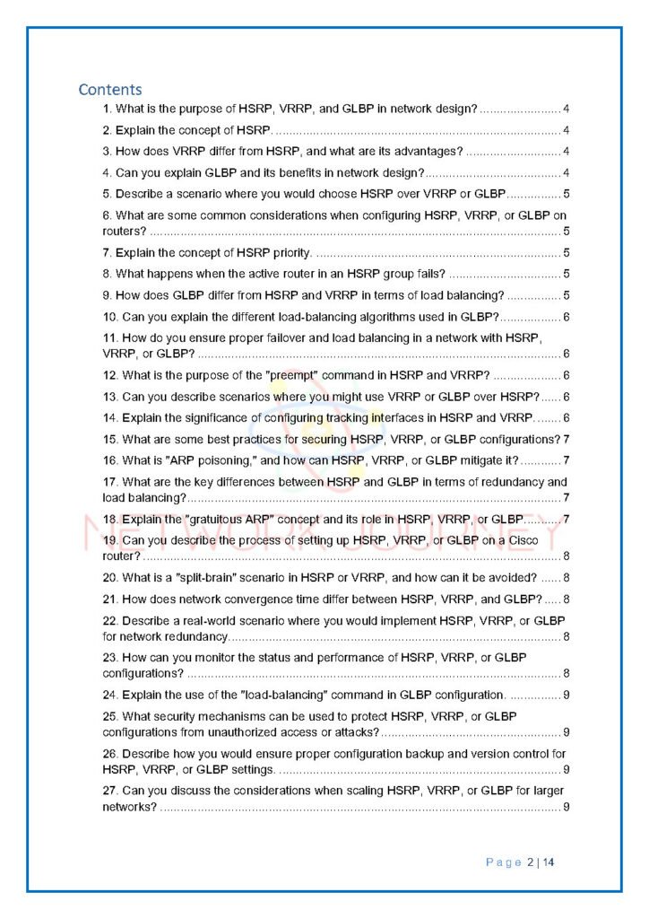 Master Core Network Design: 45 High-Availability Interview Q&A (PDF Guide)