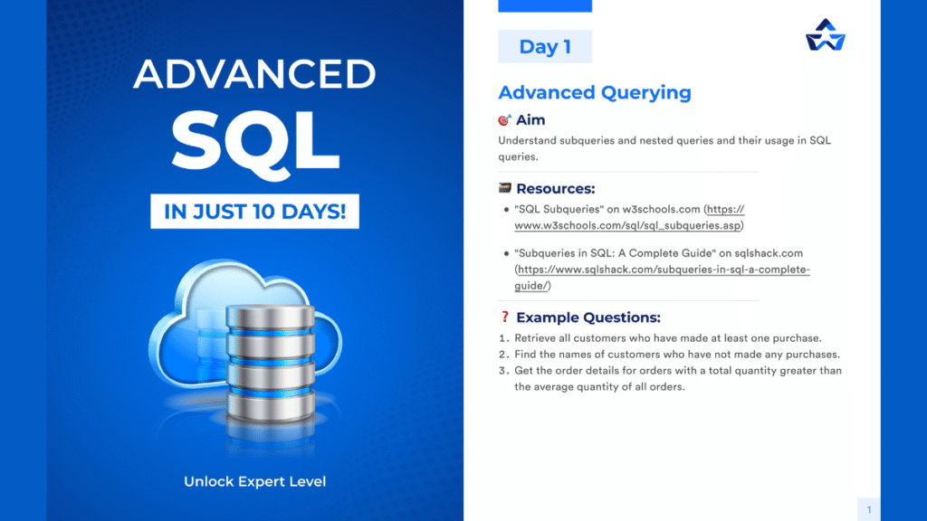 Advanced SQL in Just 10 Days