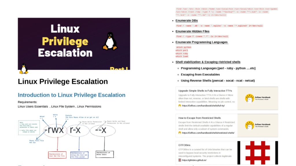 Linux Privilege Escalation PDF