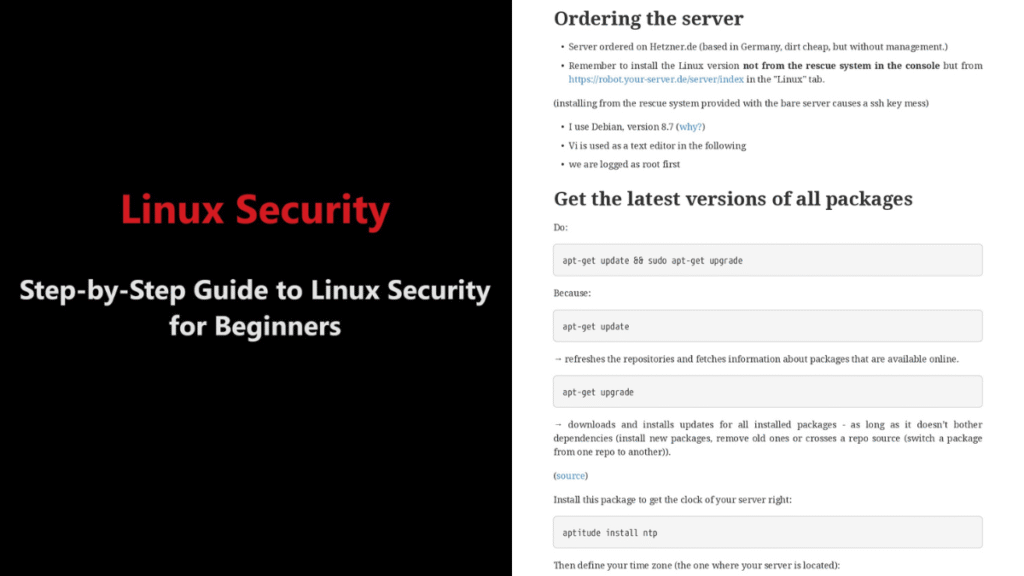 Step-by-step guide to Linux security for beginners