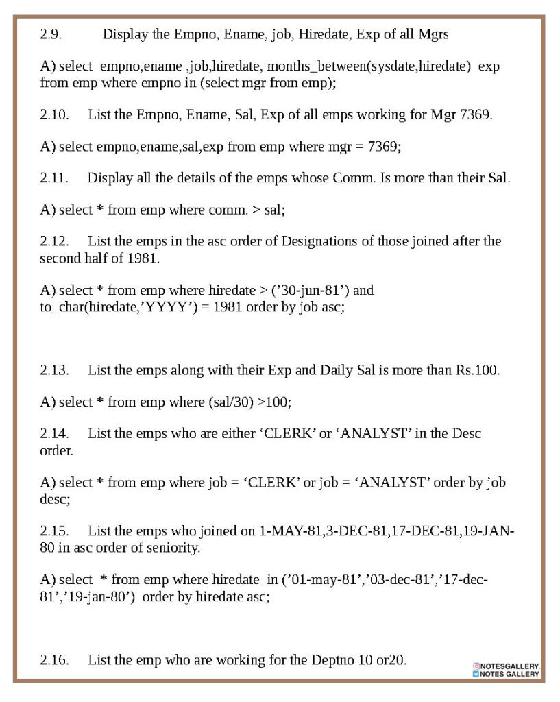 TOP SQL Queries Questions - Master SQL_Page5 - scholarzones.com