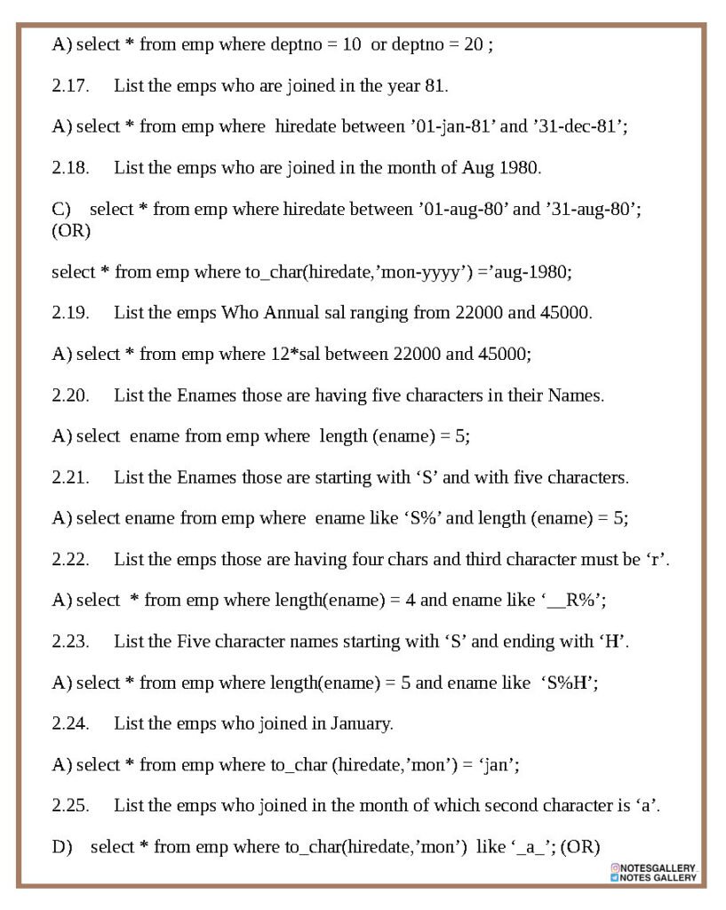 TOP SQL Queries Questions - Master SQL_Page6 - scholarzones.com