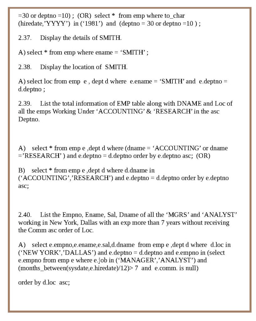 TOP SQL Queries Questions - Master SQL_Page9 - scholarzones.com